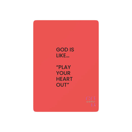 #7✨GIFT OF DELIGHT GOD IS LIKE ✨ Shuffle and Smile Unique Collectible Playing Cards