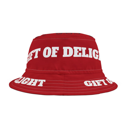 Gift Of Delight RED G.O.D Stylish Bucket Hat
