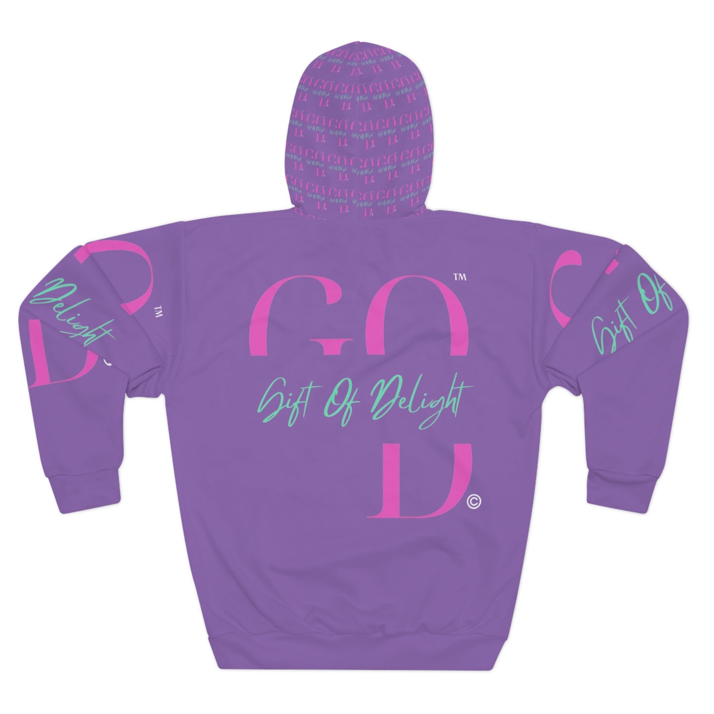 Gift Of Delight Purple Vibrant Unisex Pullover Hoodie