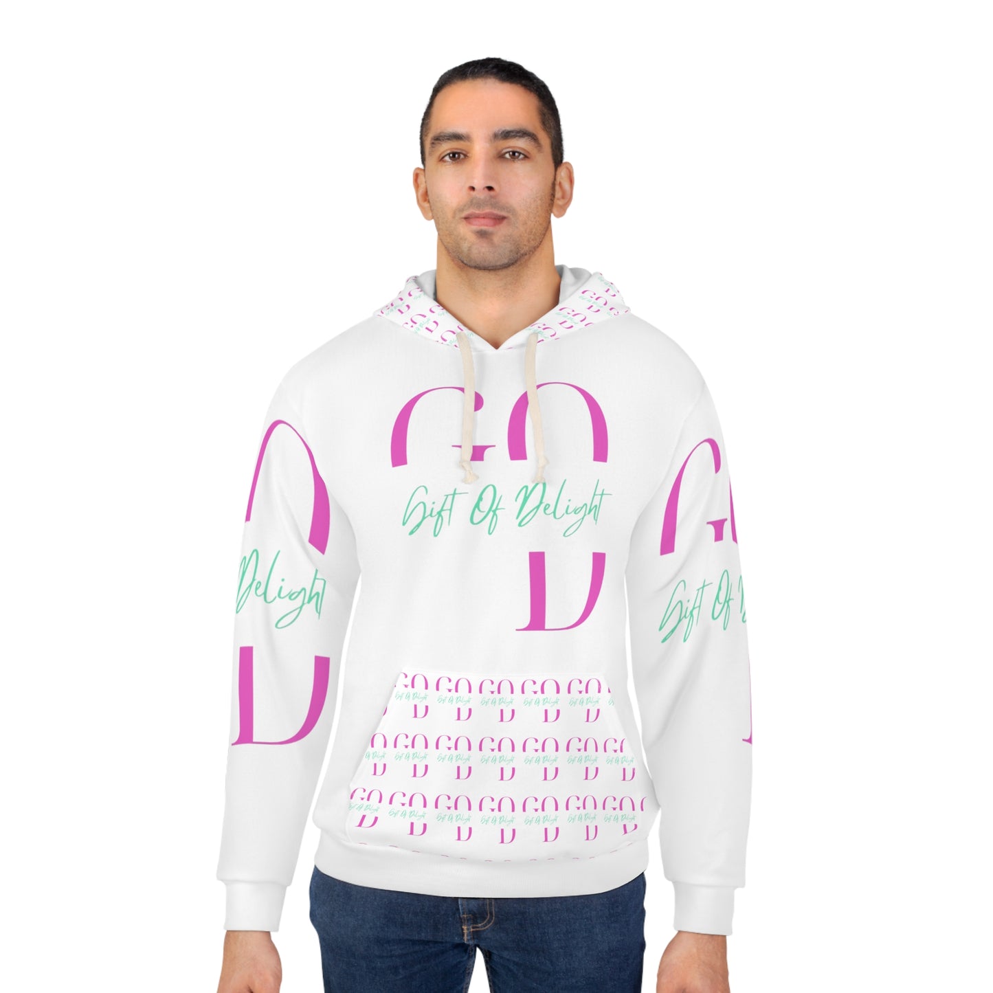 Gift Of Delight White Unisex Pullover Hoodie