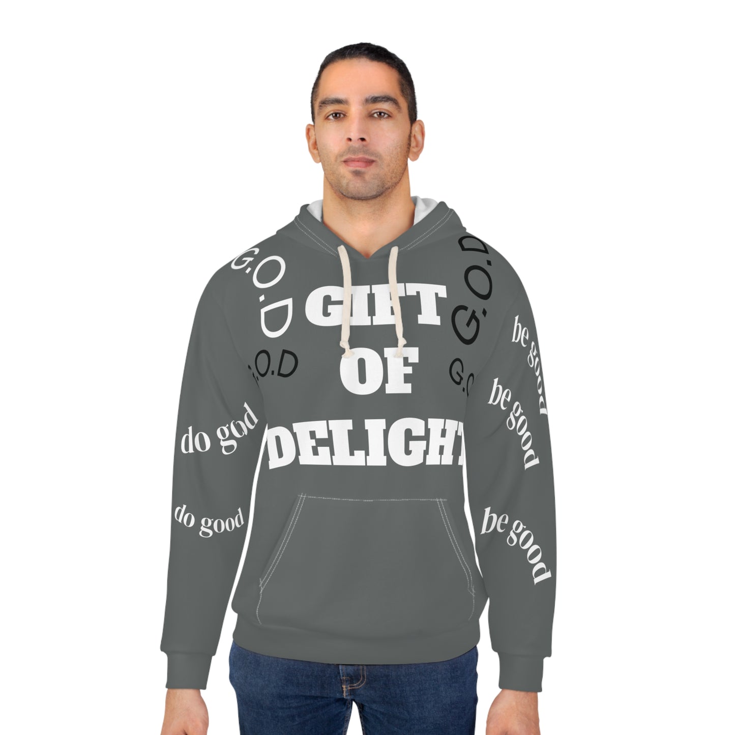 Gift of Delight Grey G.O.D Unisex Pullover Hoodie