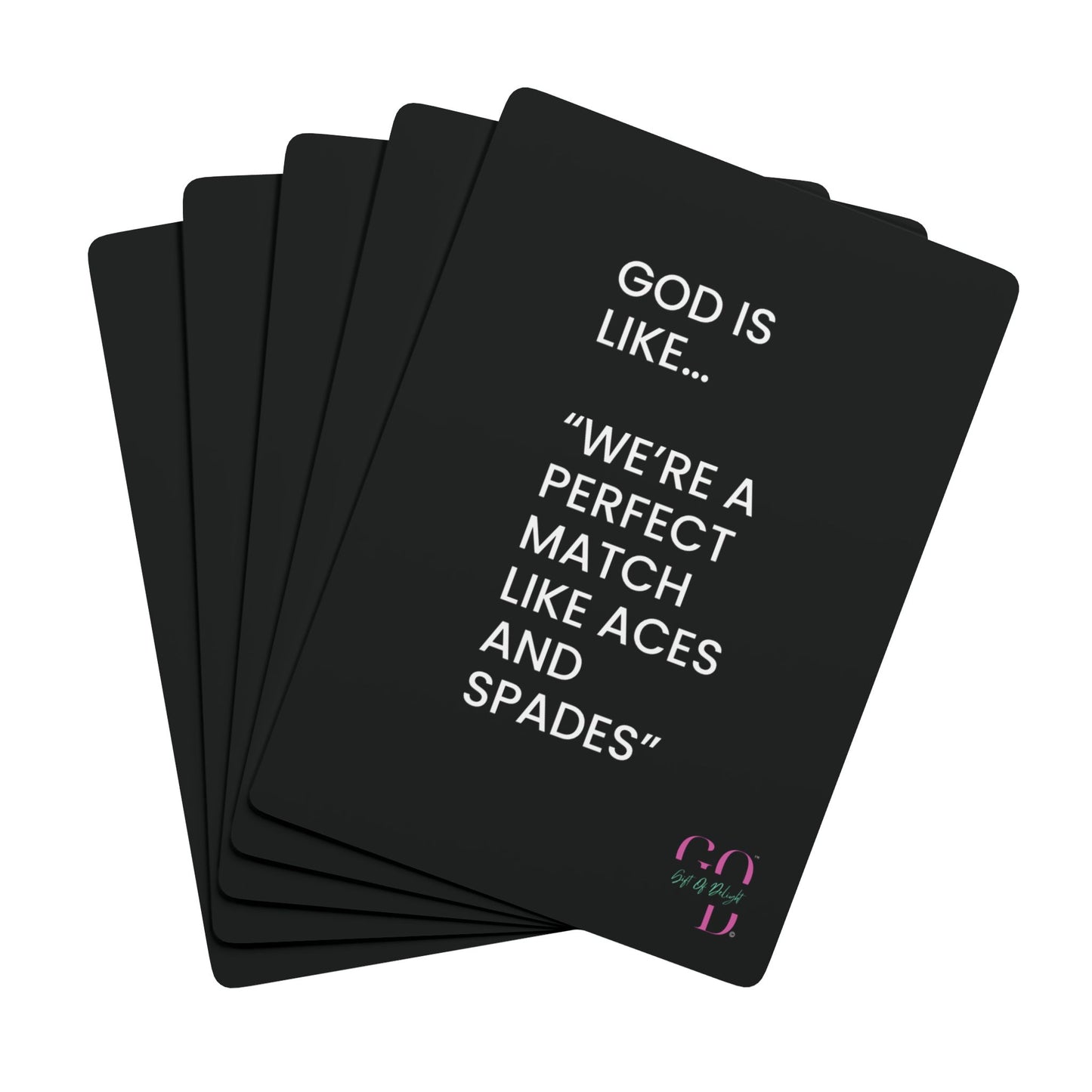 #8✨GIFT OF DELIGHT GOD IS LIKE ✨ Shuffle and Smile Unique Collectible Playing Cards