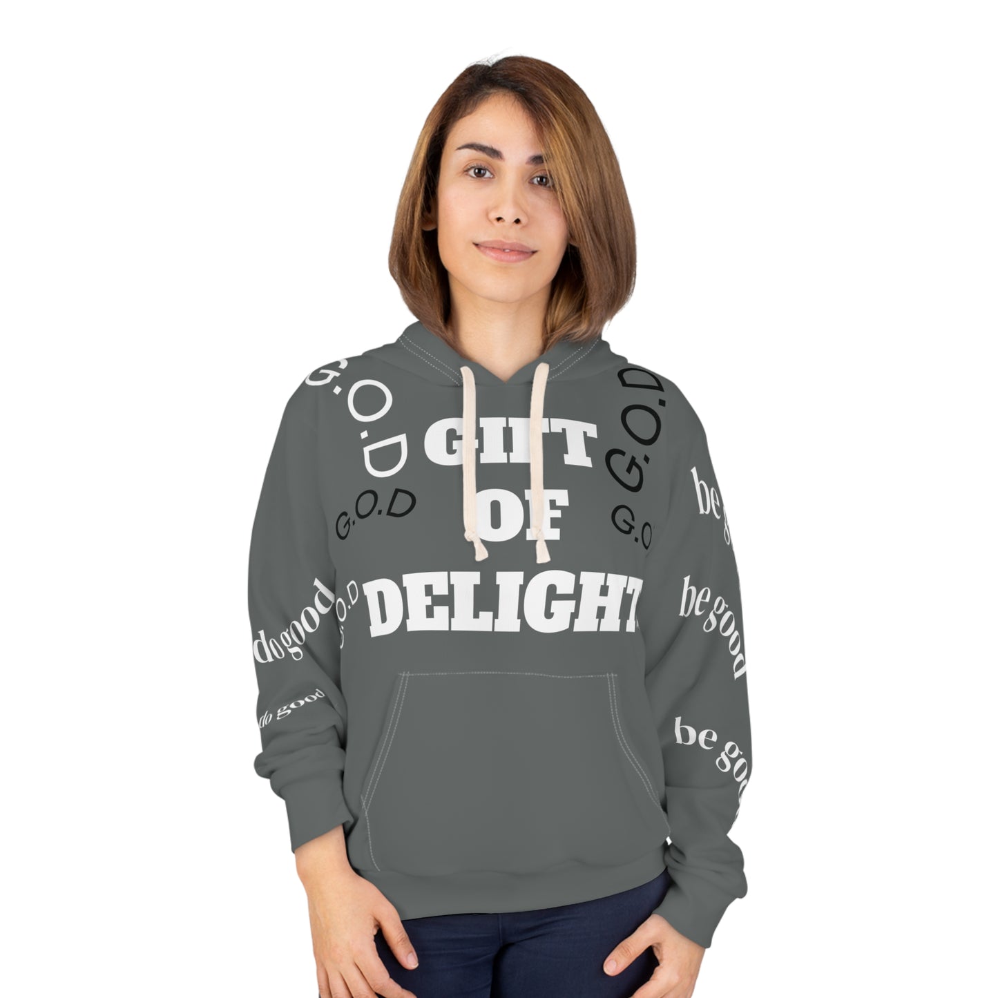 Gift of Delight Grey G.O.D Unisex Pullover Hoodie