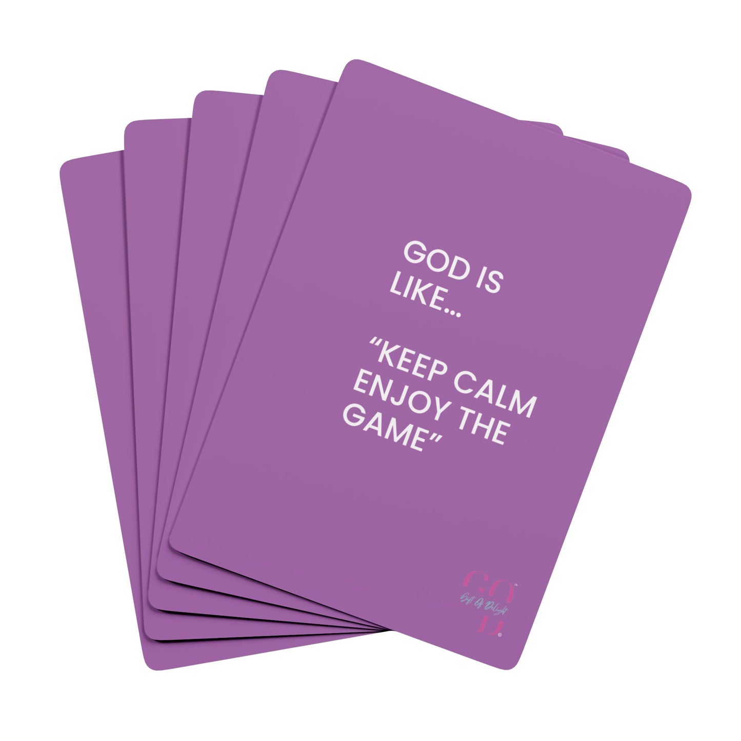#9✨GIFT OF DELIGHT GOD IS LIKE ✨ Shuffle and Smile Unique Collectible Playing Cards
