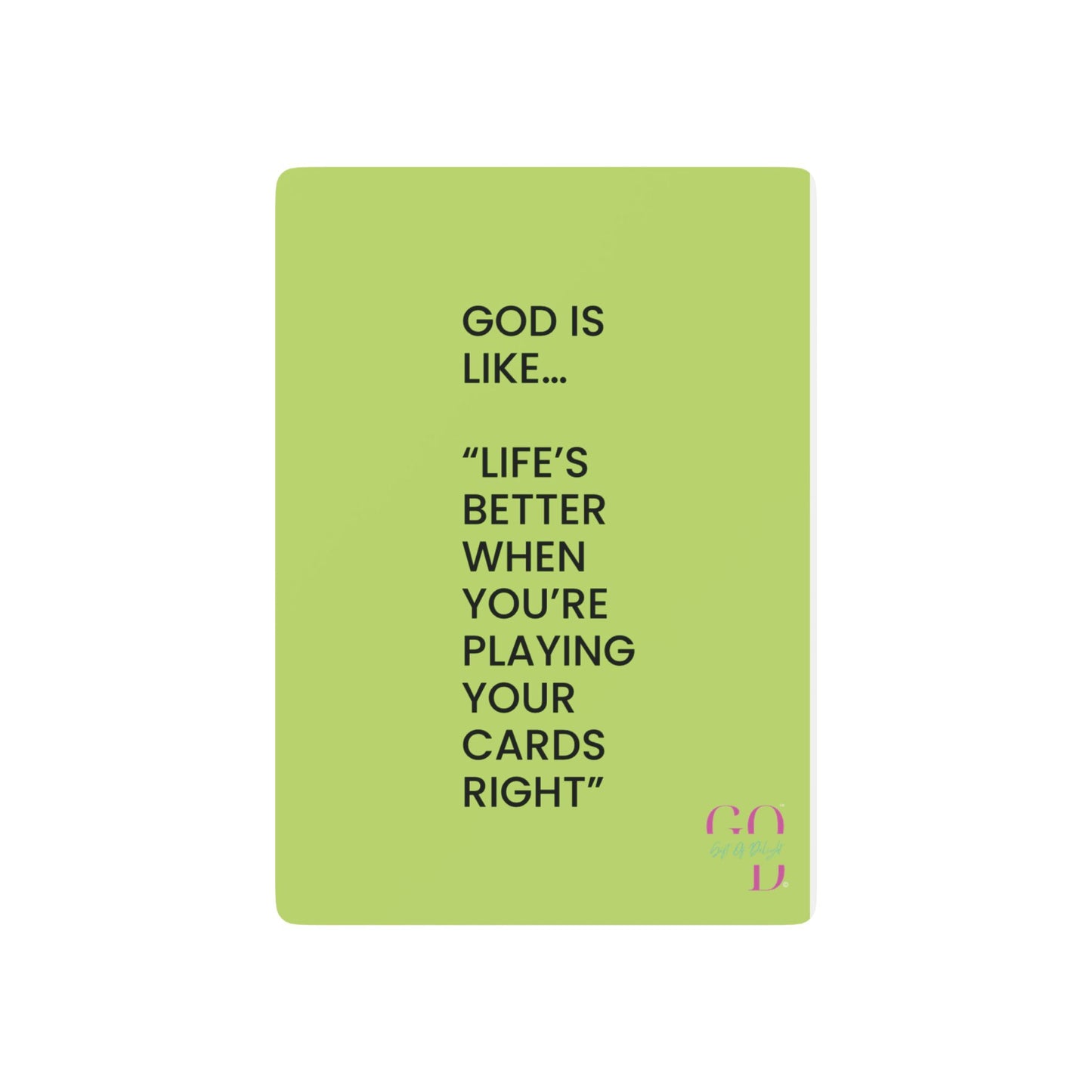 #3 ✨GIFT OF DELIGHT GOD IS LIKE ✨ Shuffle and Smile Unique Collectible Playing Cards