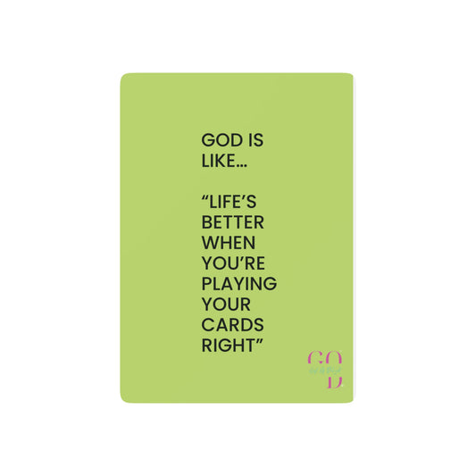 #3 ✨GIFT OF DELIGHT GOD IS LIKE ✨ Shuffle and Smile Unique Collectible Playing Cards