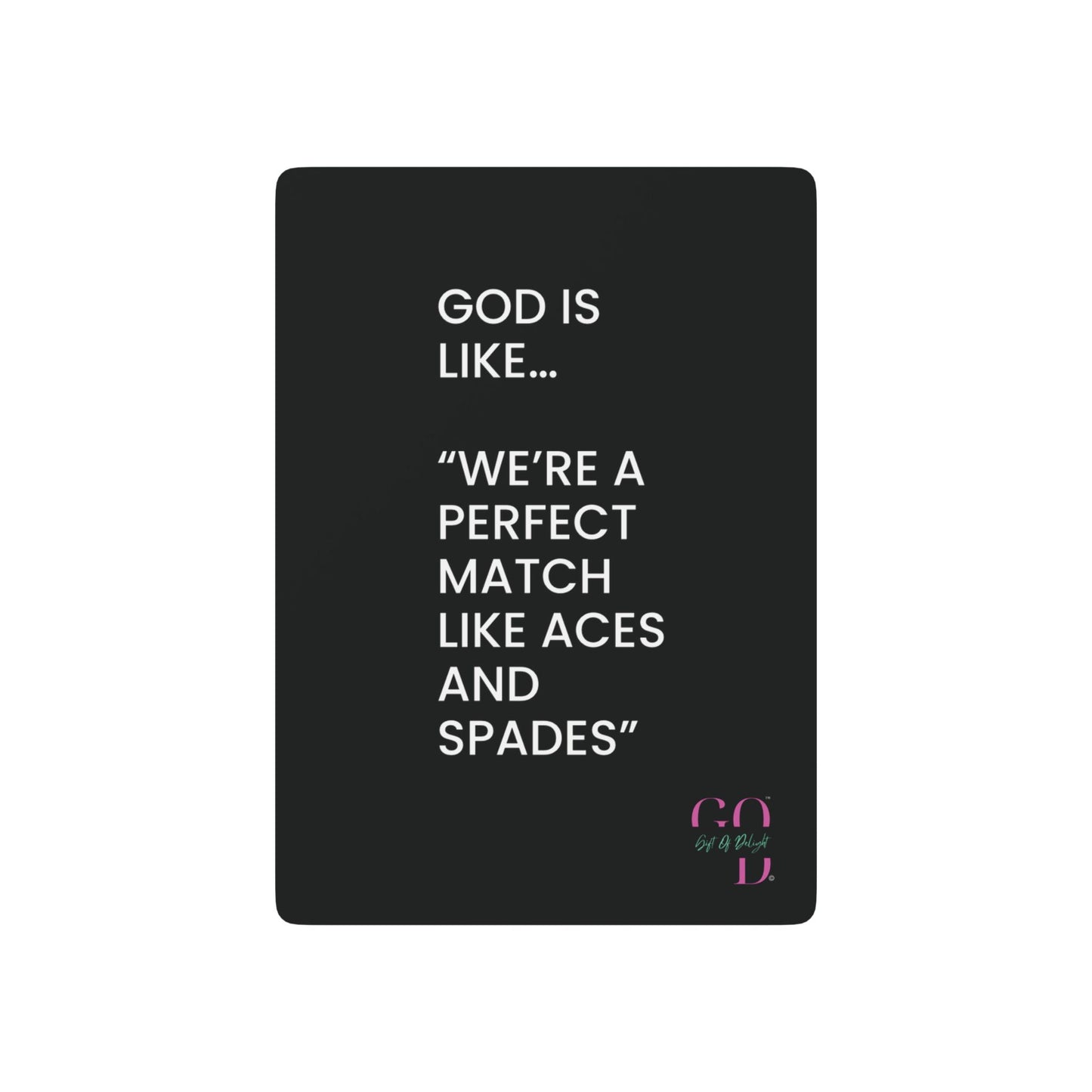 #8✨GIFT OF DELIGHT GOD IS LIKE ✨ Shuffle and Smile Unique Collectible Playing Cards