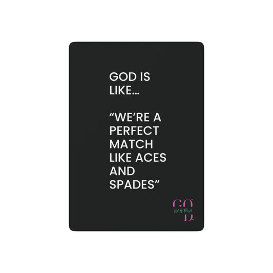 #8✨GIFT OF DELIGHT GOD IS LIKE ✨ Shuffle and Smile Unique Collectible Playing Cards