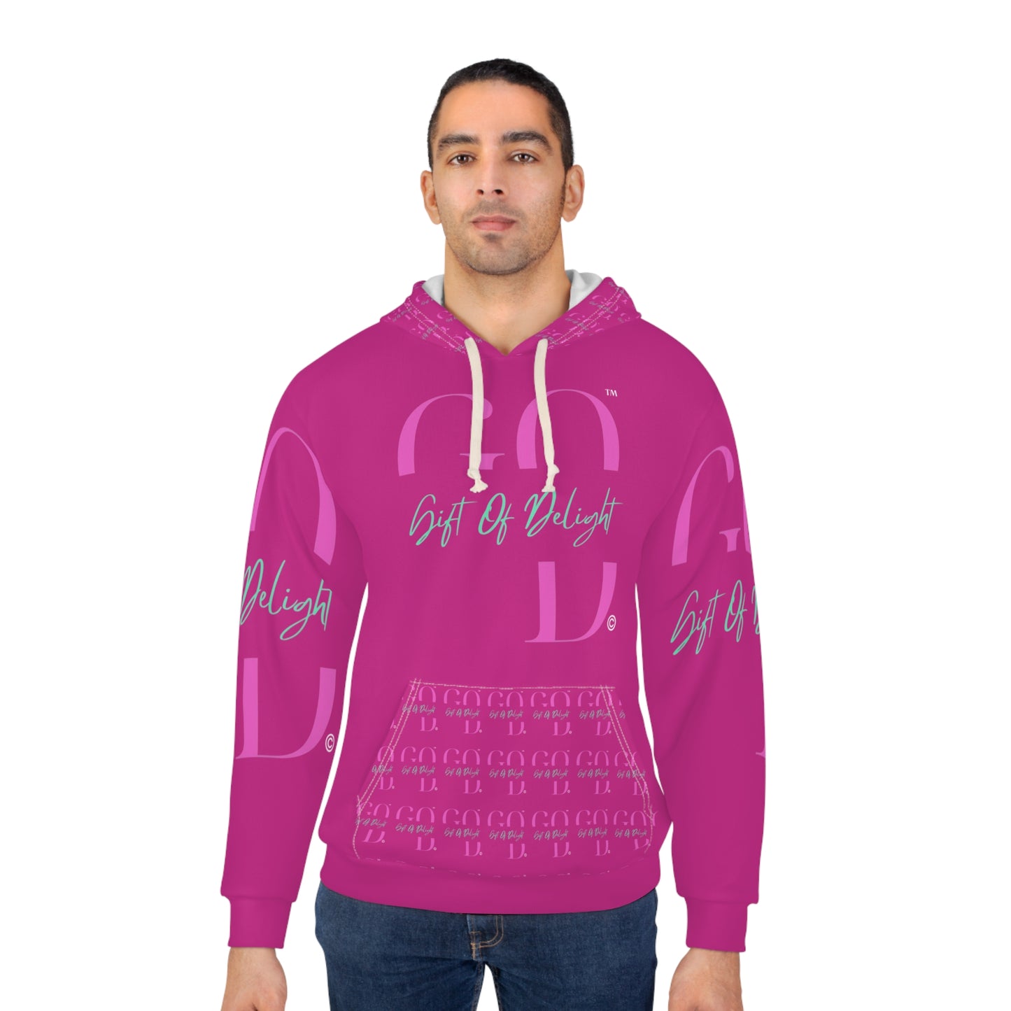 Gift Of Delight Pink Unisex Pullover Hoodie