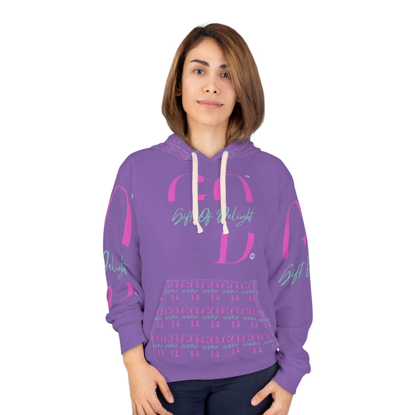 Gift Of Delight Purple Vibrant Unisex Pullover Hoodie