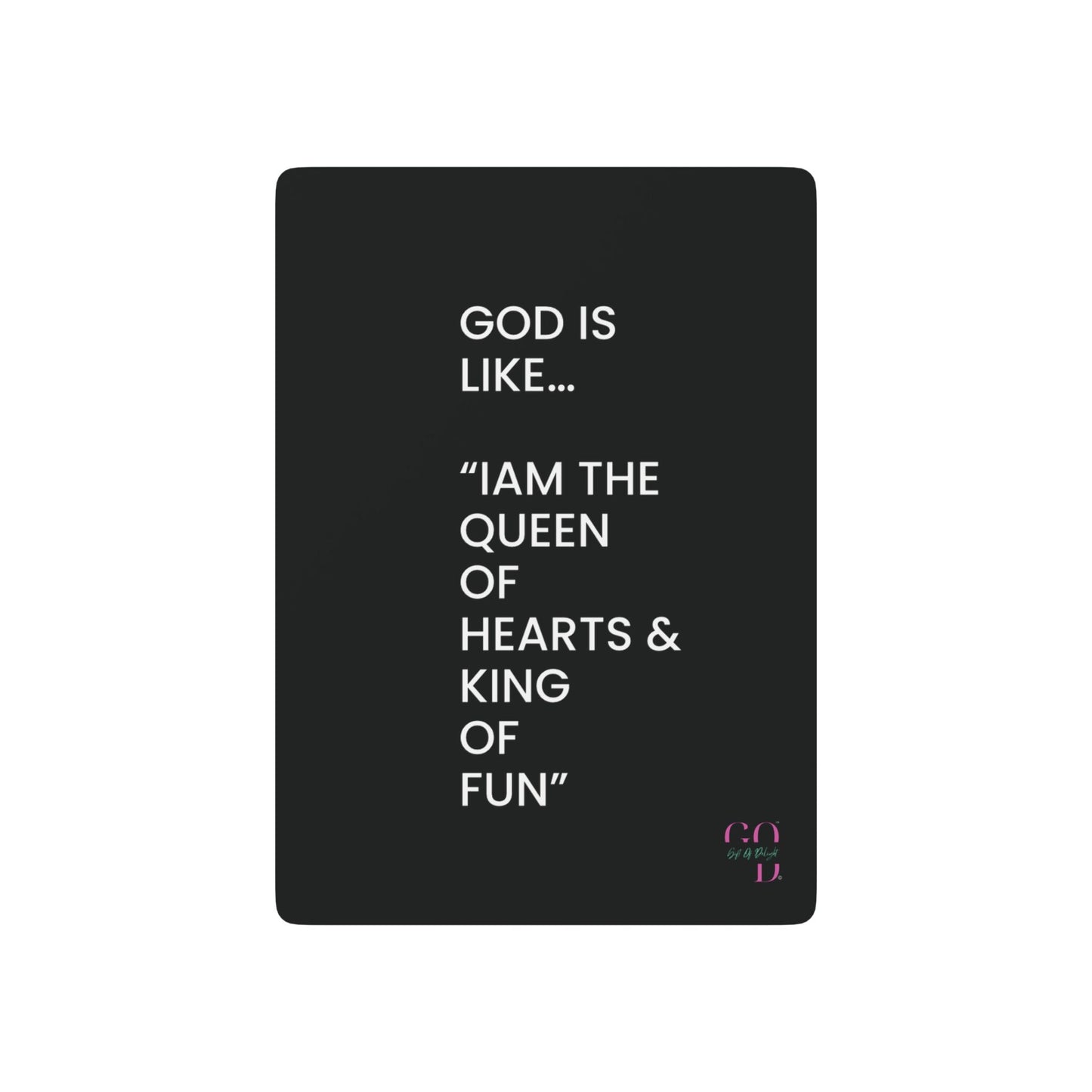 #4 ✨GIFT OF DELIGHT GOD IS LIKE ✨ Shuffle and Smile Unique Collectible Playing Cards