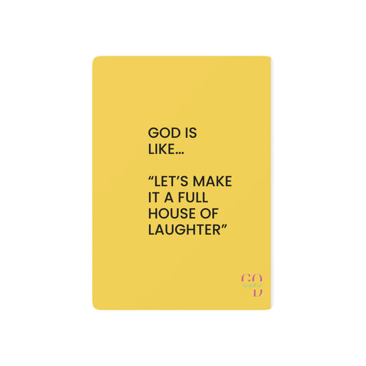 #6✨GIFT OF DELIGHT GOD IS LIKE ✨ Shuffle and Smile Unique Collectible Playing Cards