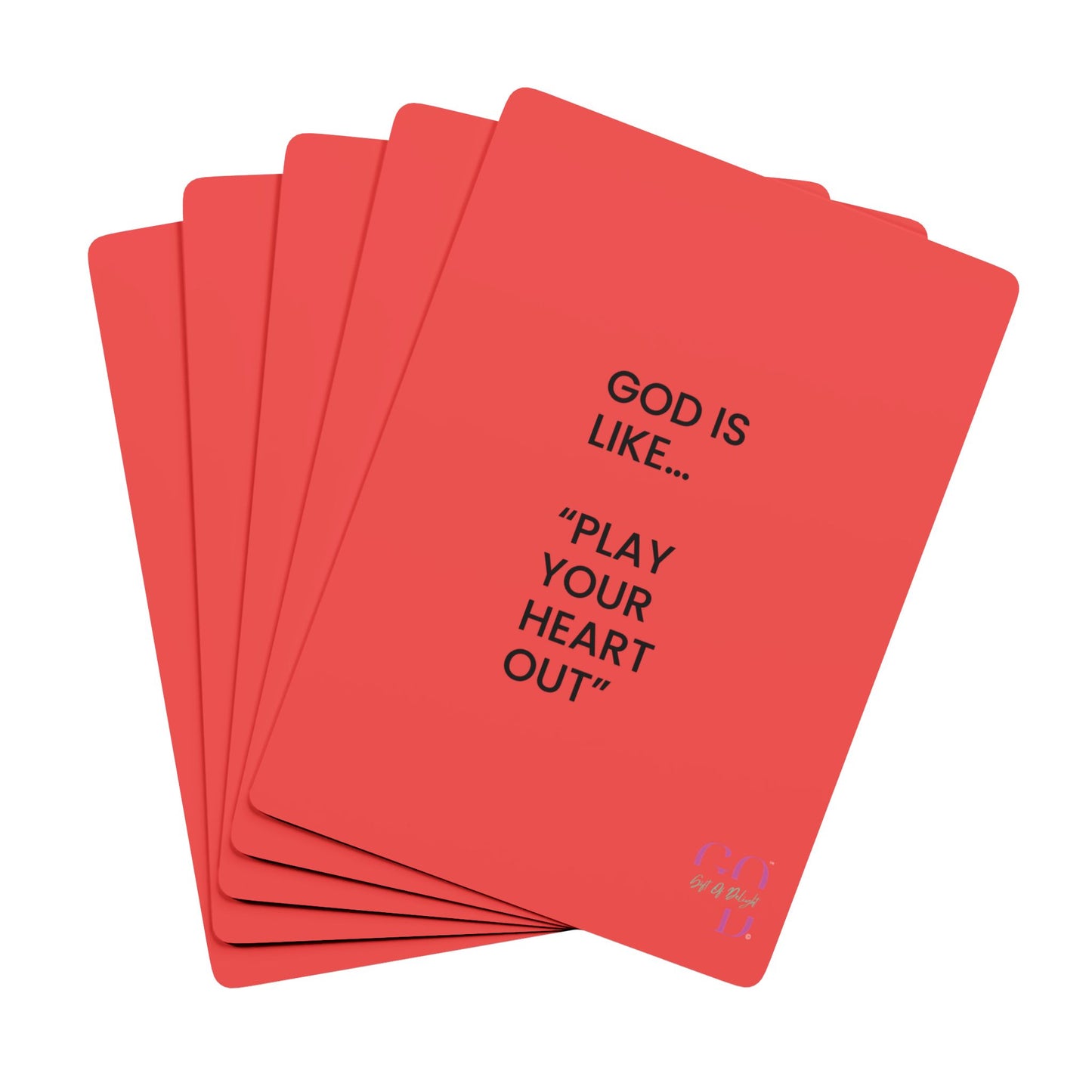 #7✨GIFT OF DELIGHT GOD IS LIKE ✨ Shuffle and Smile Unique Collectible Playing Cards