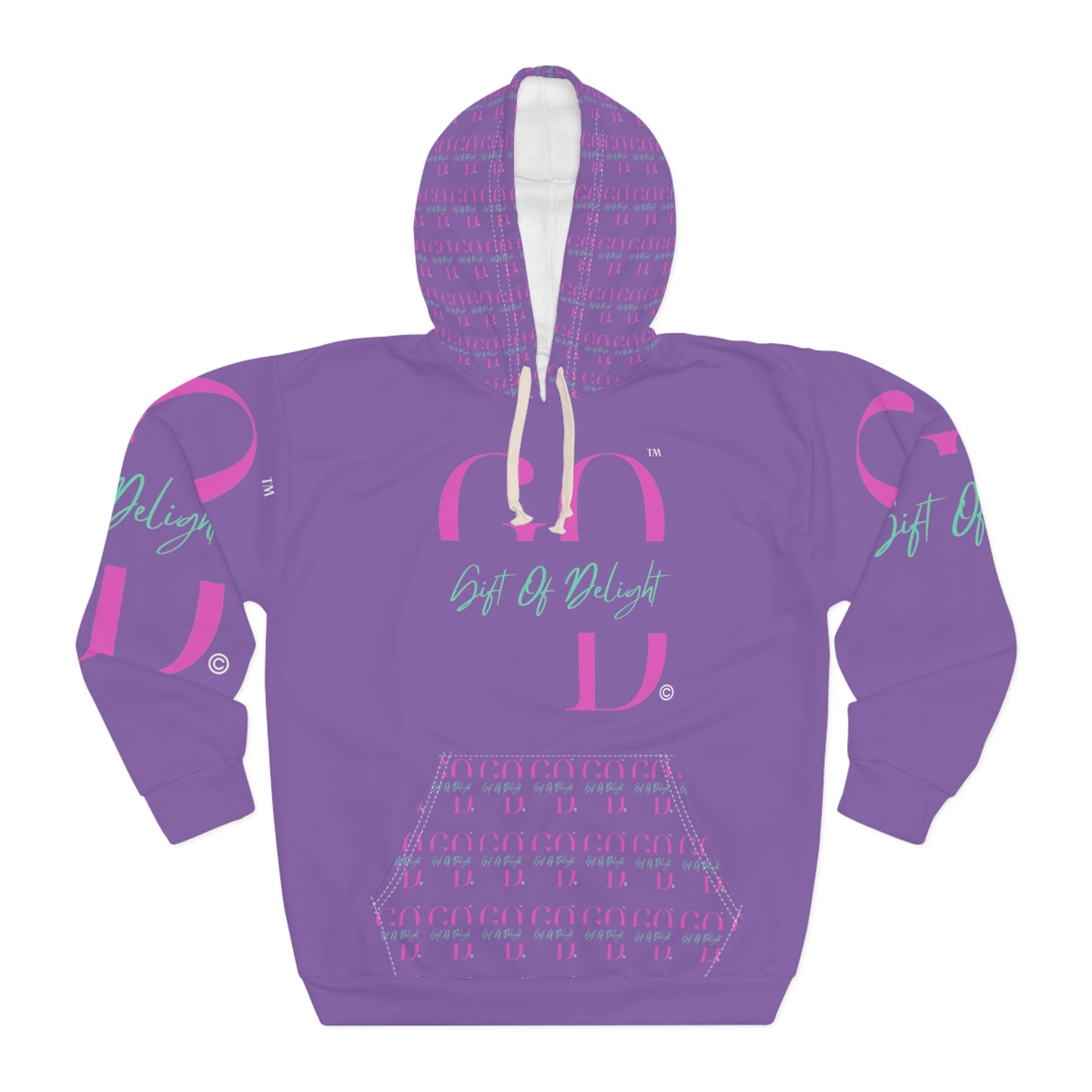 Gift Of Delight Purple Vibrant Unisex Pullover Hoodie
