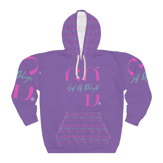 Gift Of Delight Purple Vibrant Unisex Pullover Hoodie