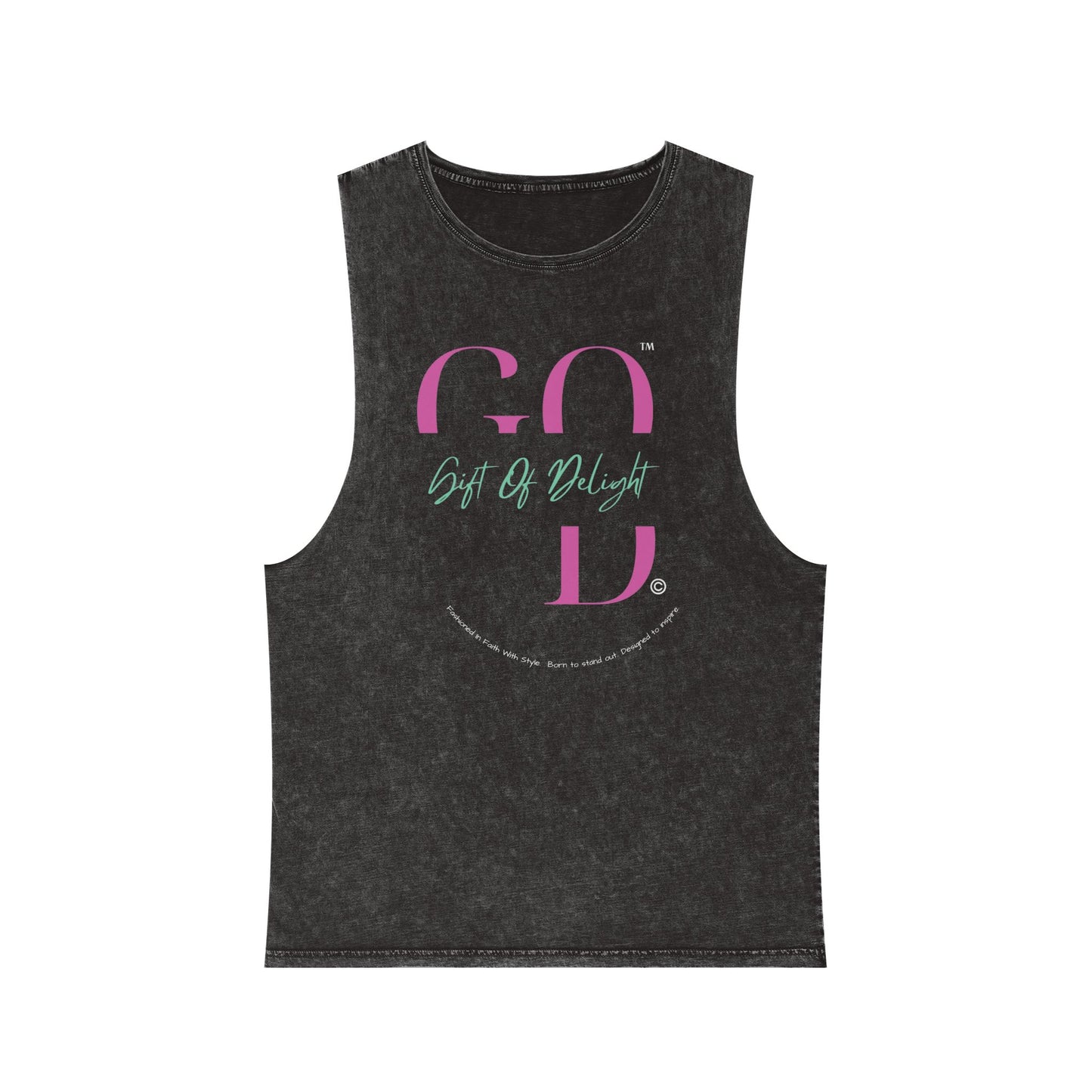 Gift Of Delight Original “Fashioned In” Unisex Stonewash Tank Top