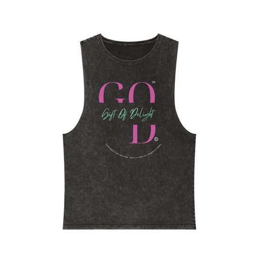 Gift Of Delight Original “Fashioned In” Unisex Stonewash Tank Top
