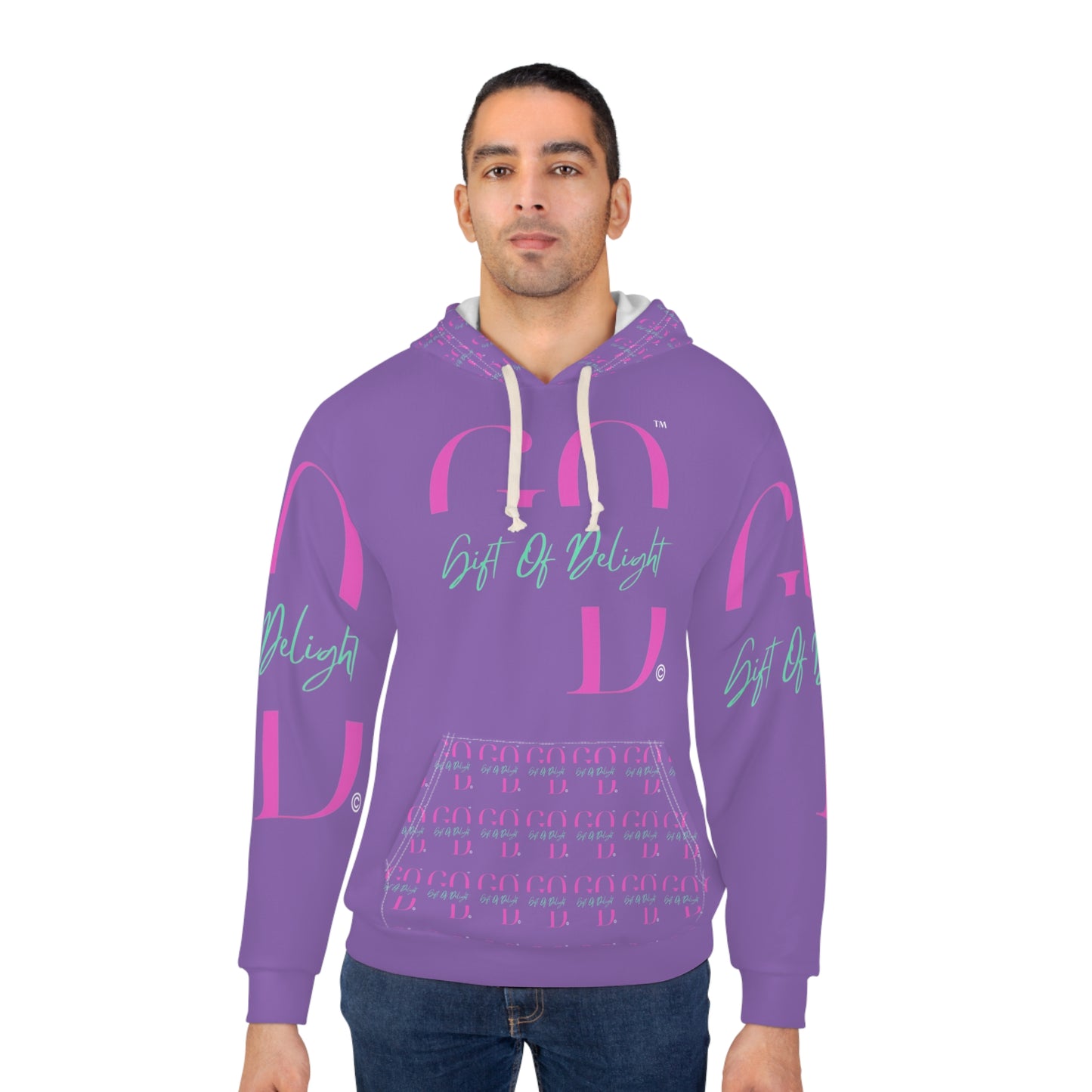 Gift Of Delight Purple Vibrant Unisex Pullover Hoodie
