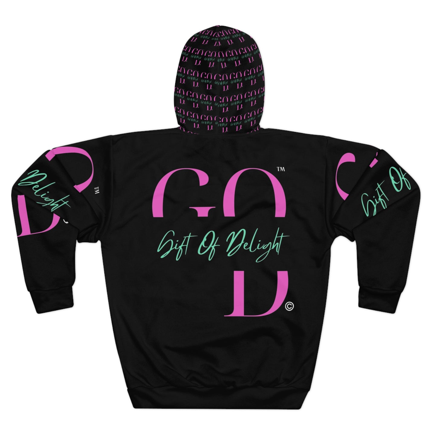 Gift Of Delight Black Unisex Pullover Hoodie
