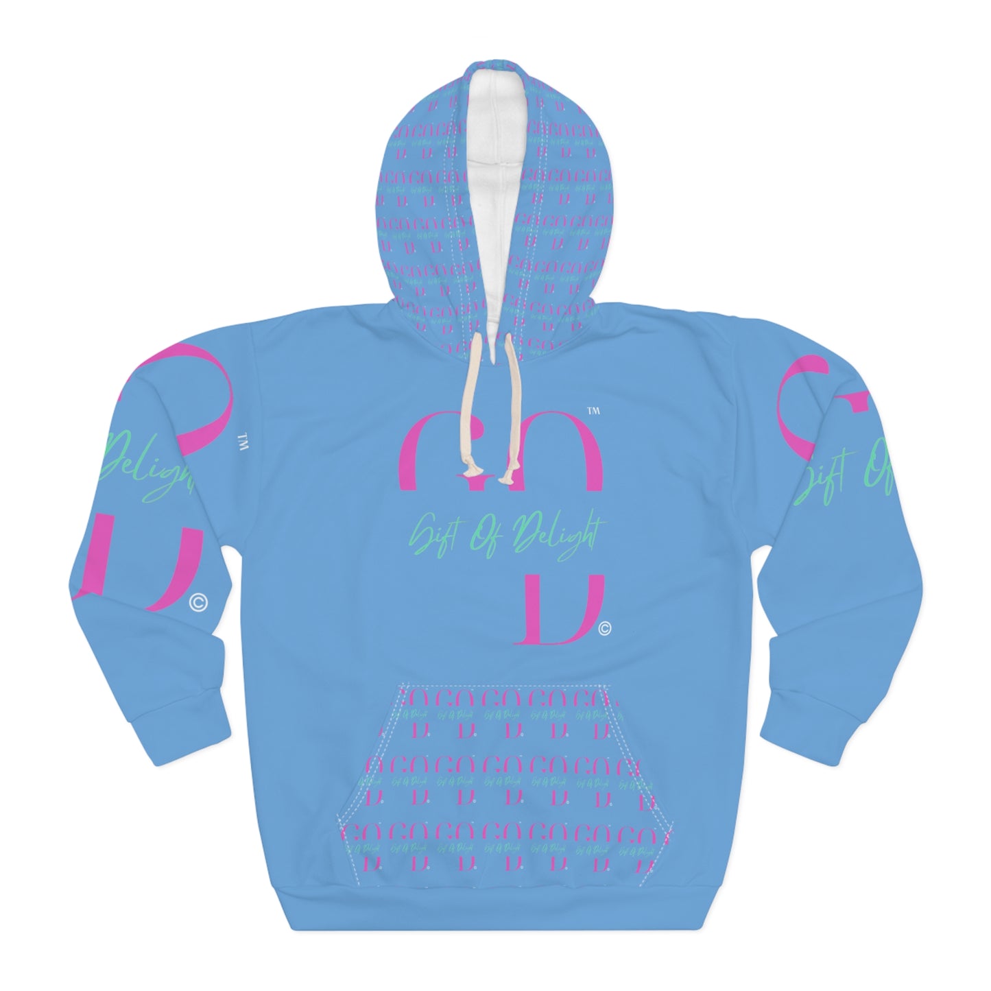 Gift Of Delight Light Blue Unisex Pullover Hoodie