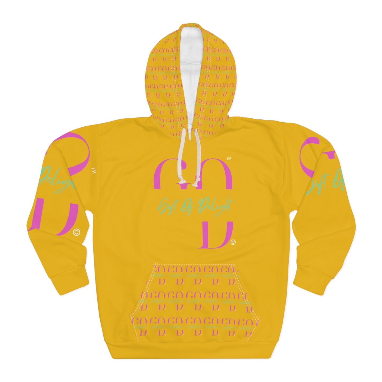 Gift Of Delight Yellow Vibrant Unisex Pullover Hoodie