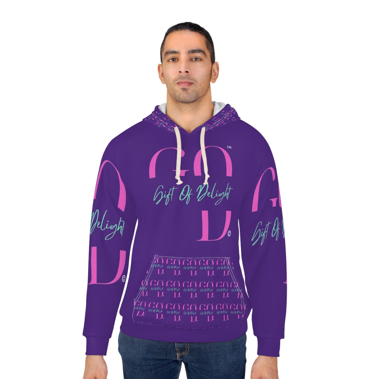 Gift Of Delight Dark Purple Vibrant Unisex Pullover Hoodie