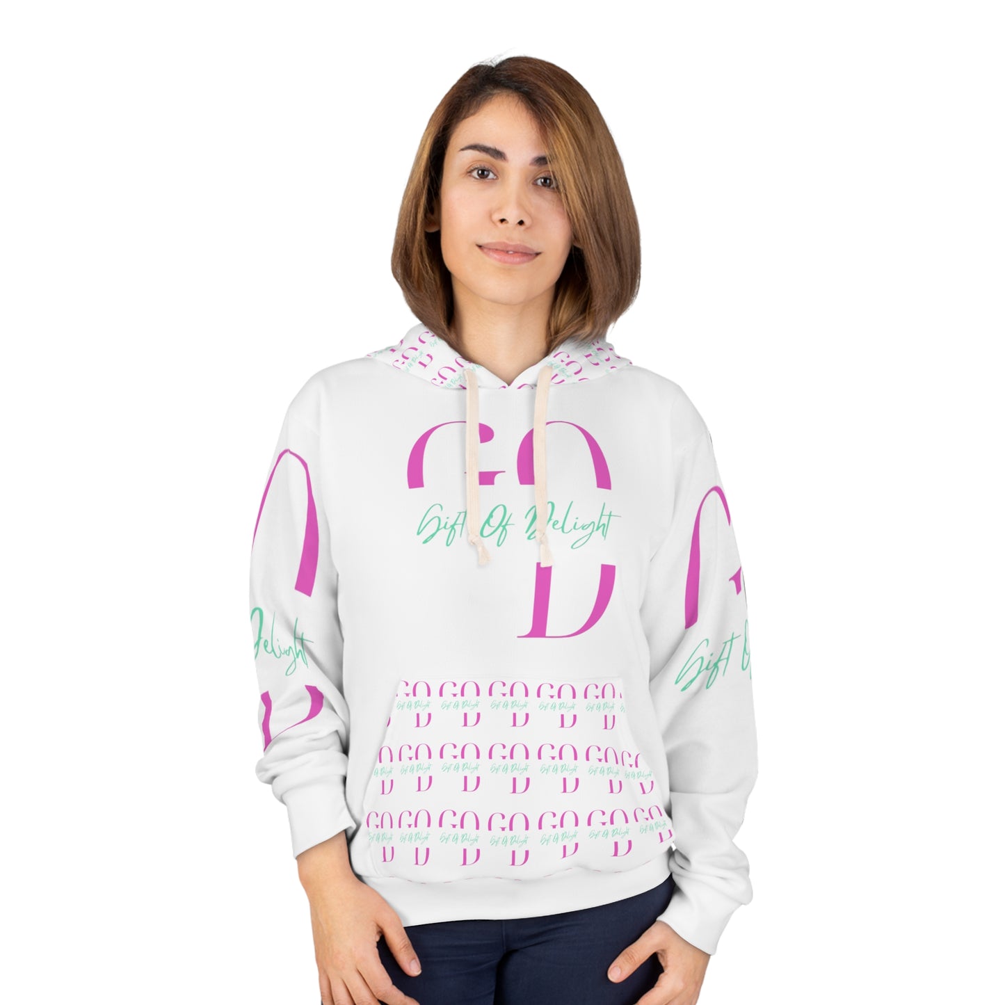 Gift Of Delight White Unisex Pullover Hoodie