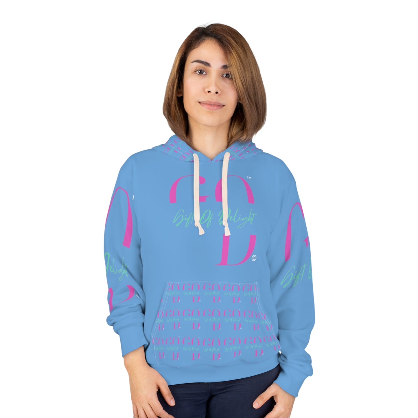 Gift Of Delight Light Blue Unisex Pullover Hoodie