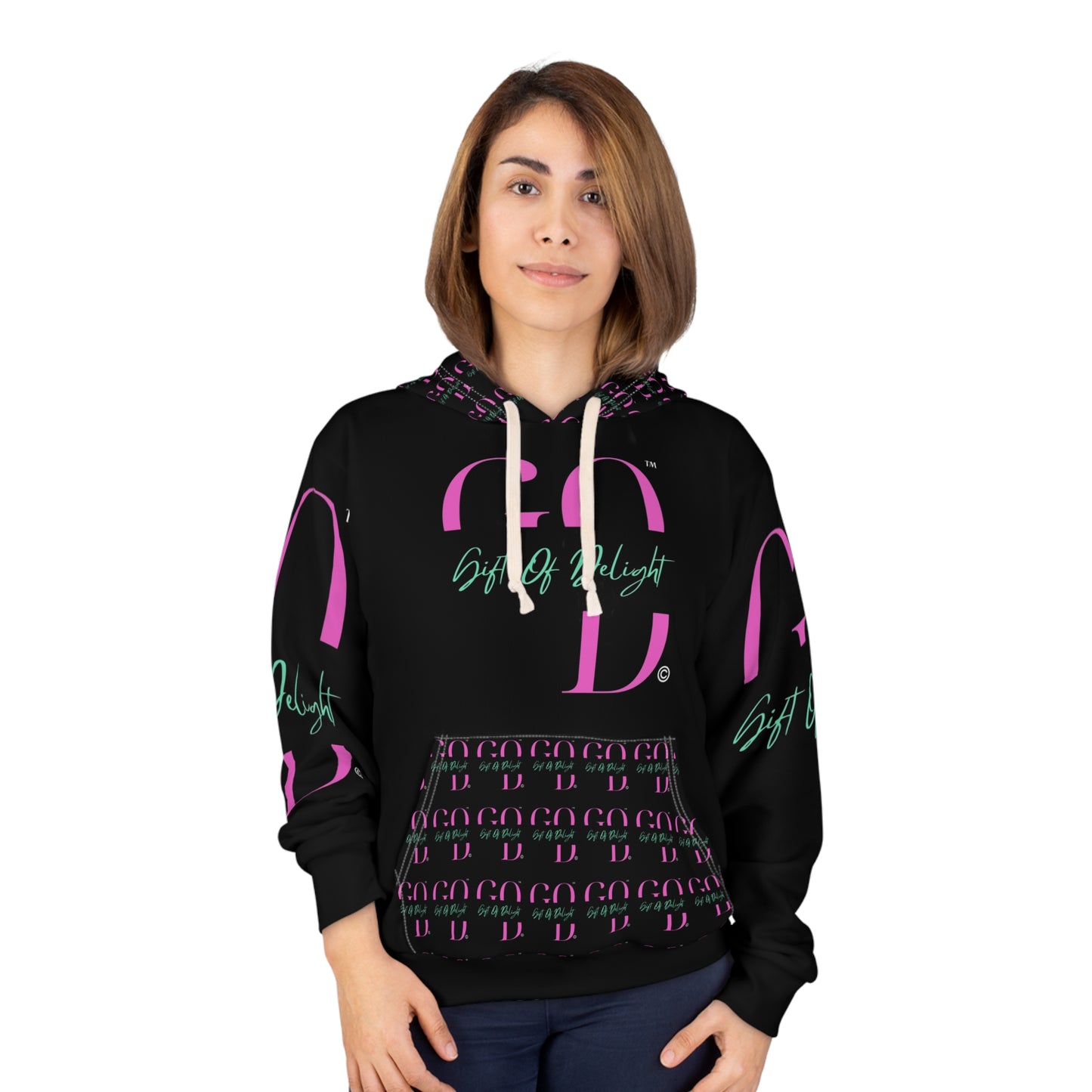 Gift Of Delight Black Unisex Pullover Hoodie