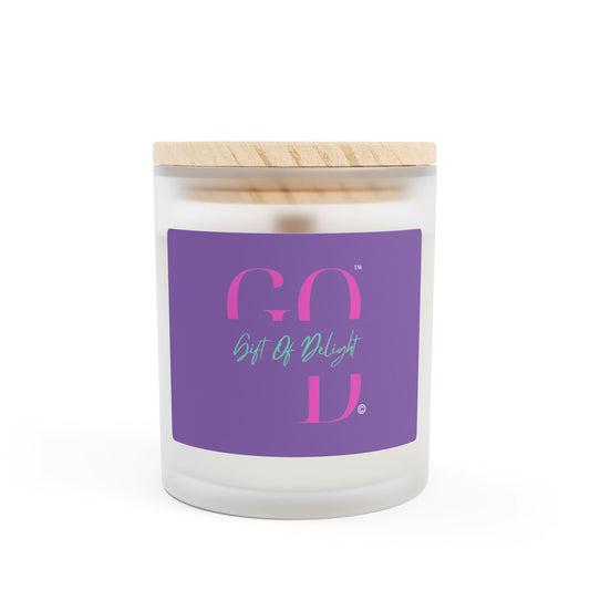 Gift Of Delight Frosted Glass Candle