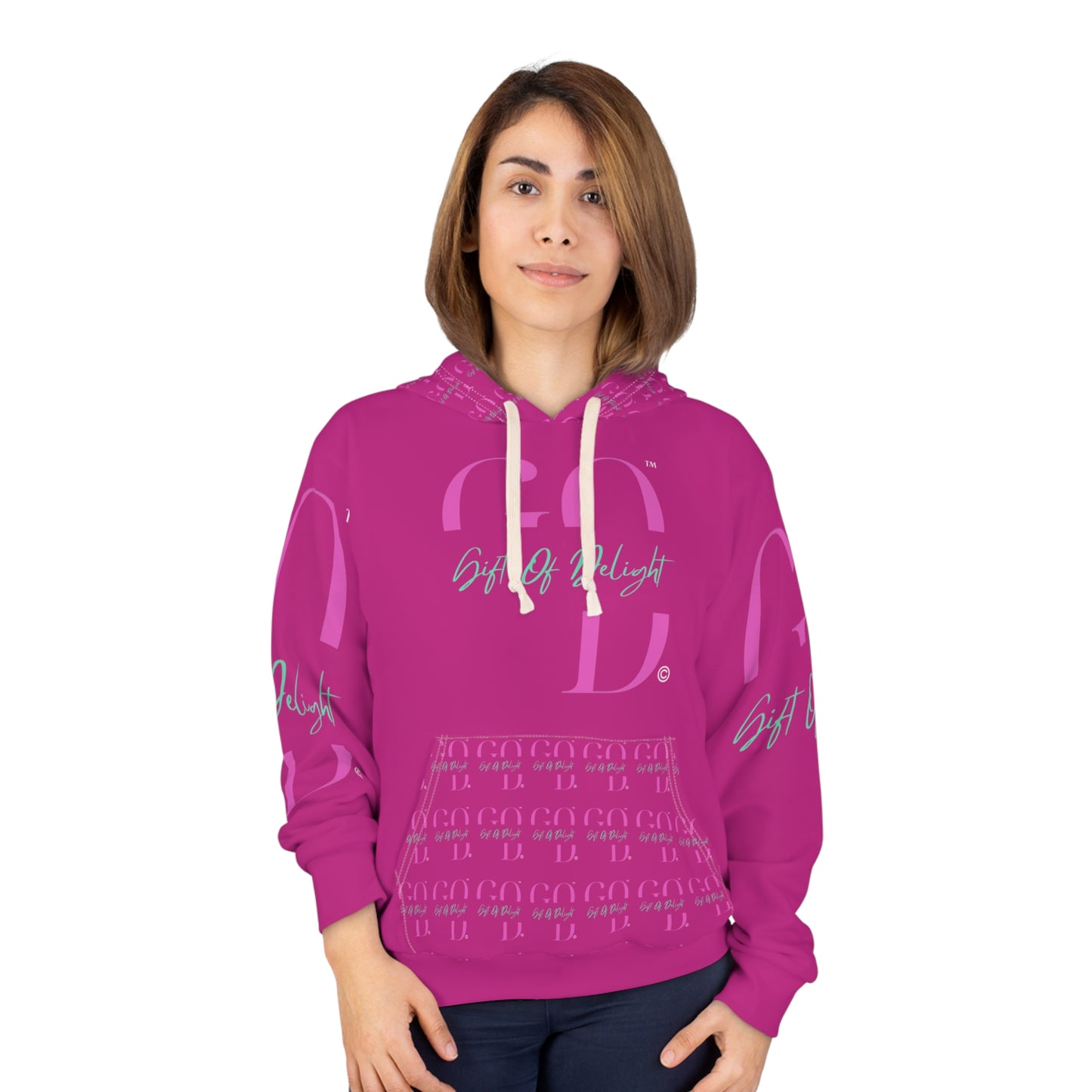 Gift Of Delight Pink Unisex Pullover Hoodie