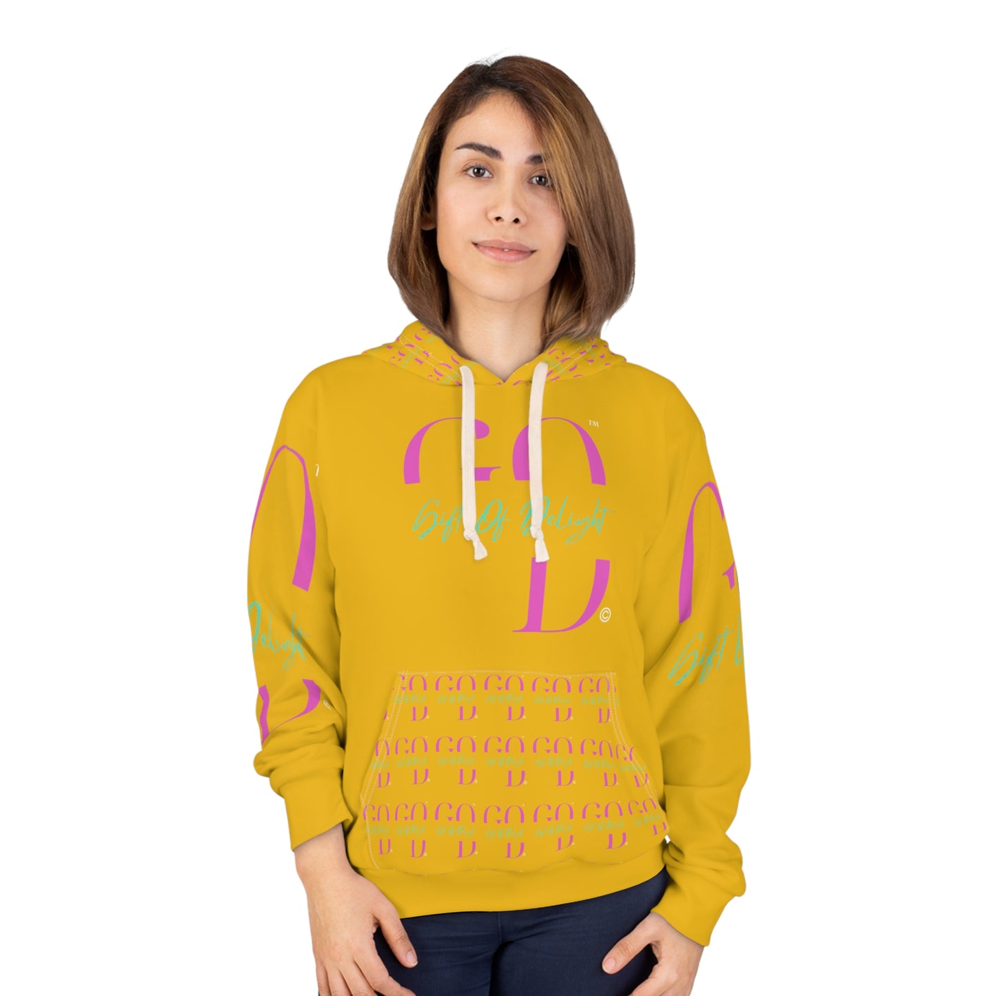 Gift Of Delight Yellow Vibrant Unisex Pullover Hoodie
