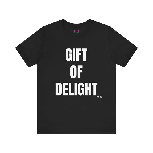 Gift Of Delight Classic Black and White Tee