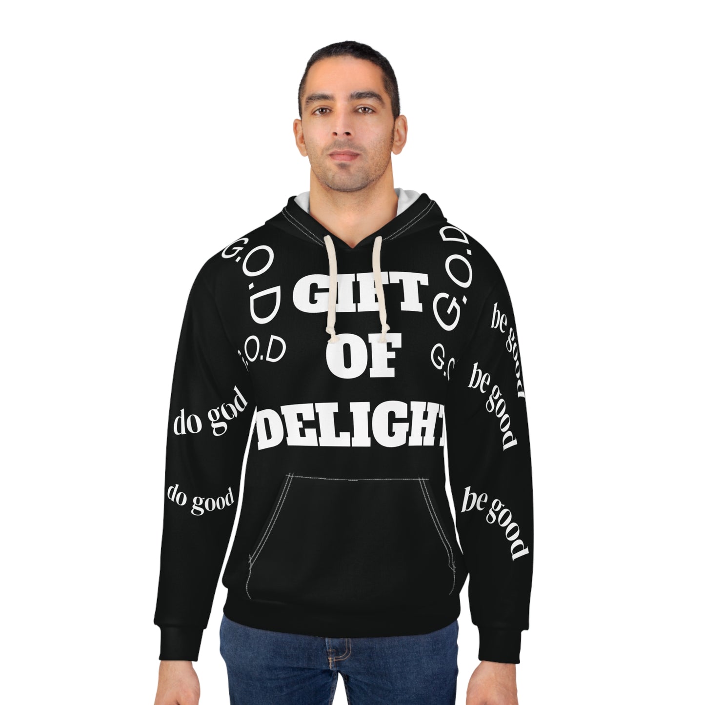Gift of Delight BLACK G.O.D Unisex Pullover Hoodie