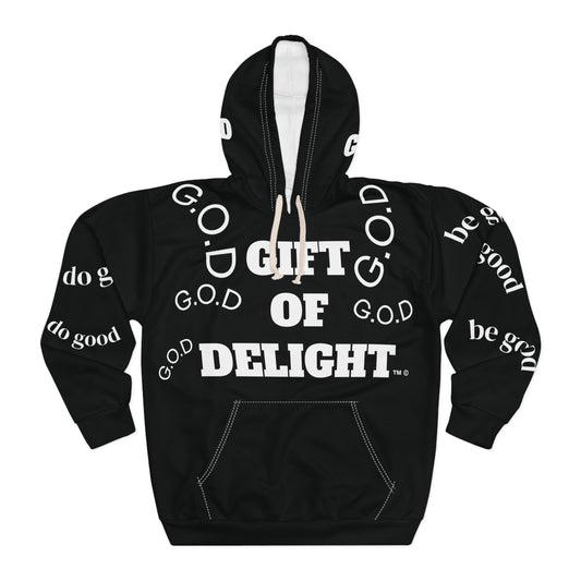 Gift of Delight BLACK G.O.D Unisex Pullover Hoodie