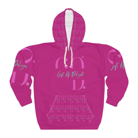 Gift Of Delight Pink Unisex Pullover Hoodie