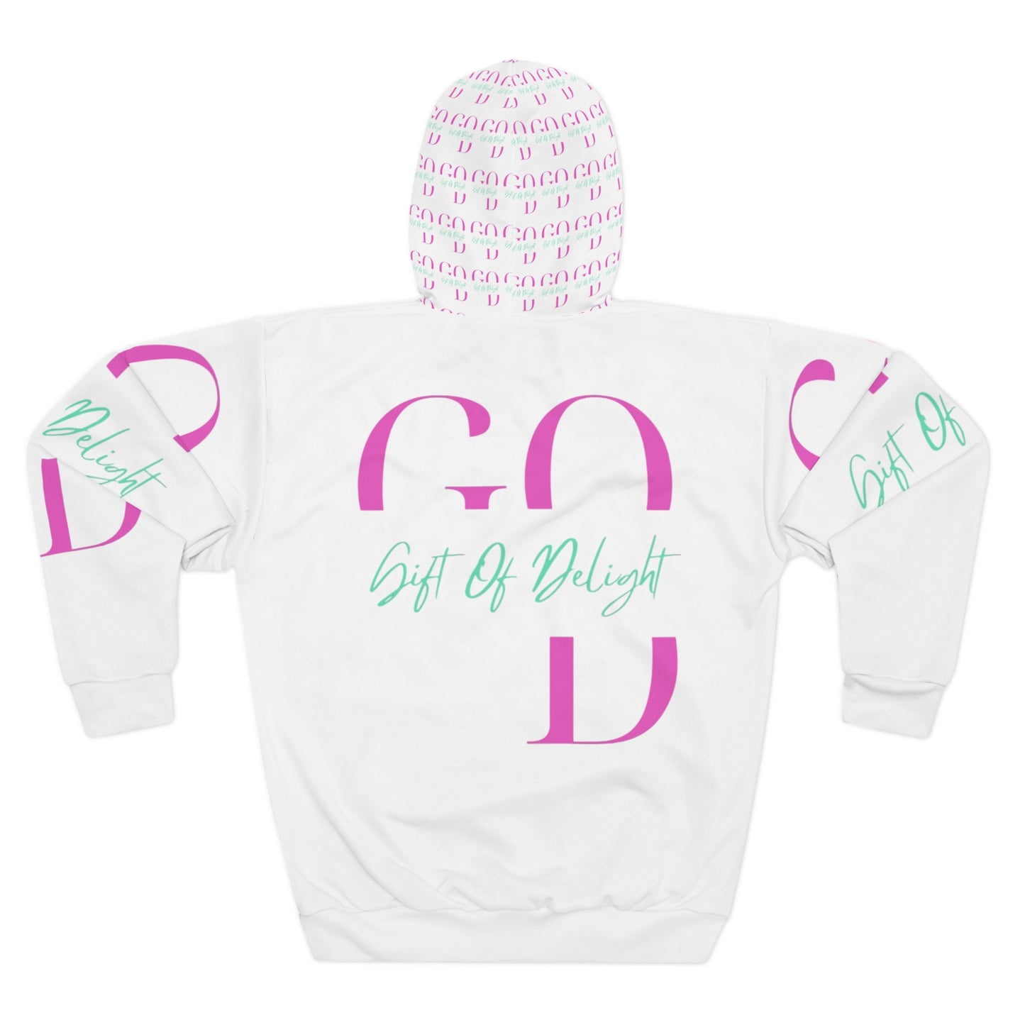 Gift Of Delight White Unisex Pullover Hoodie