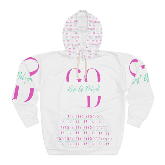 Gift Of Delight White Unisex Pullover Hoodie