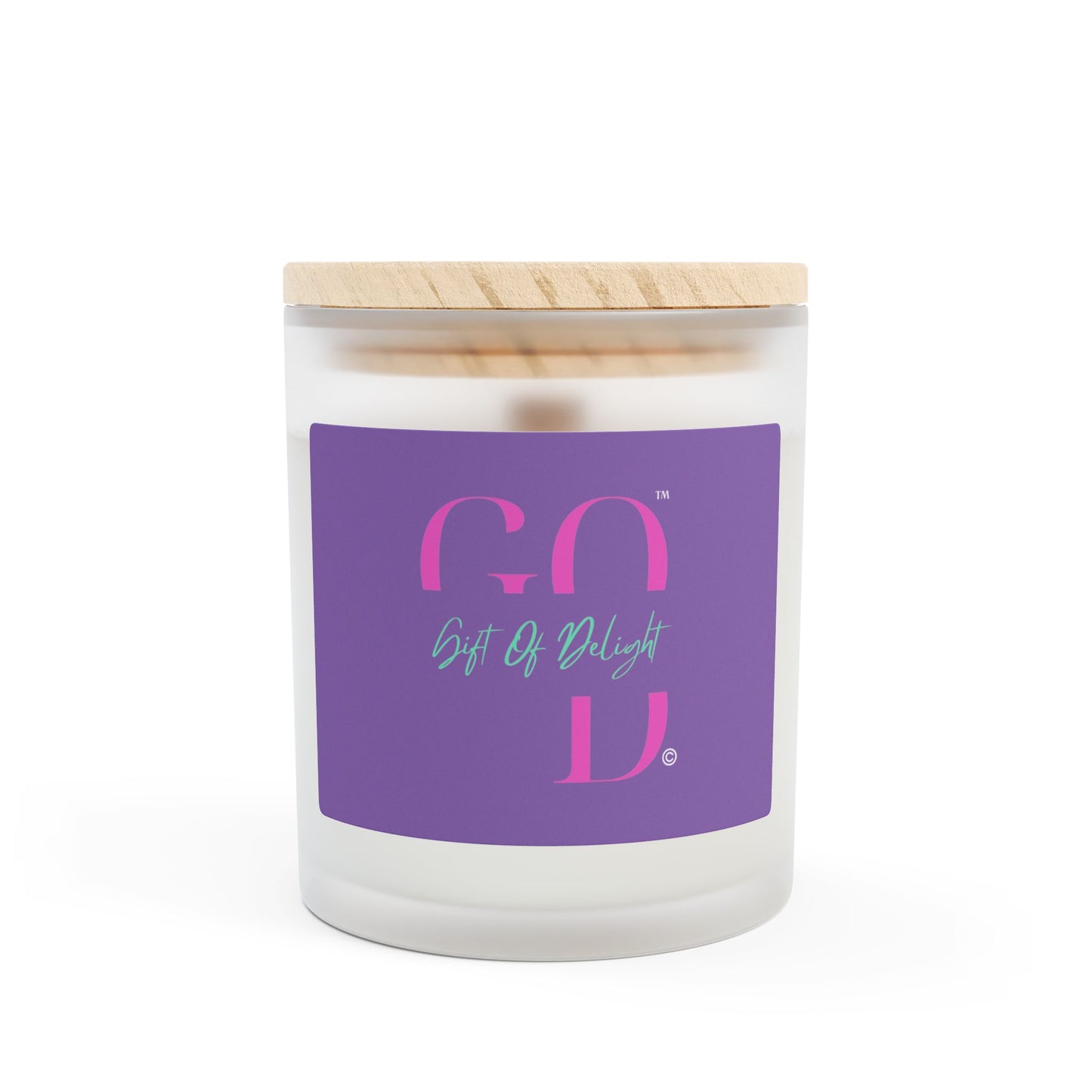 Gift Of Delight Frosted Glass Candle