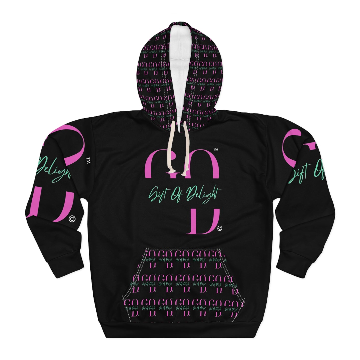 Gift Of Delight Black Unisex Pullover Hoodie