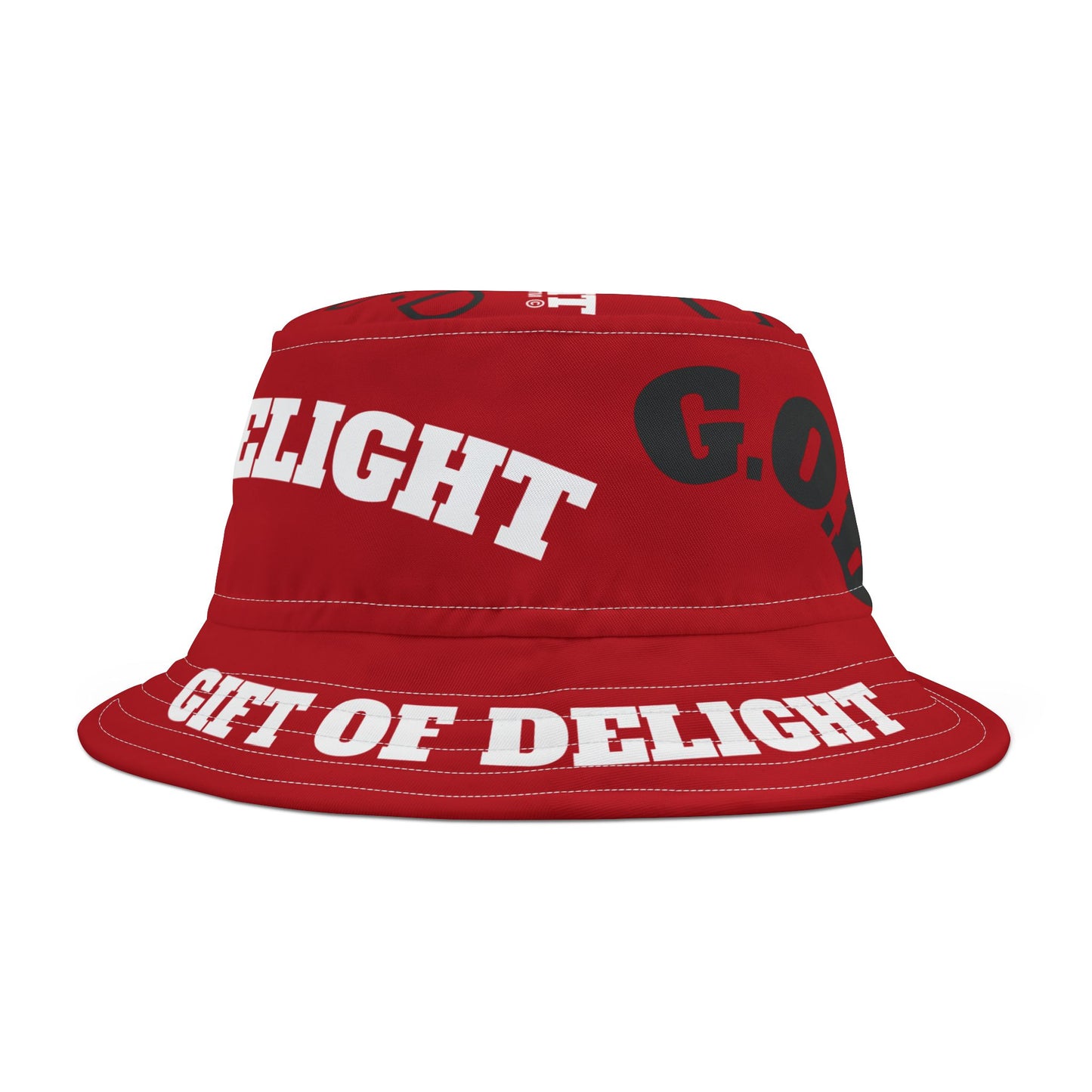Gift Of Delight RED G.O.D Stylish Bucket Hat