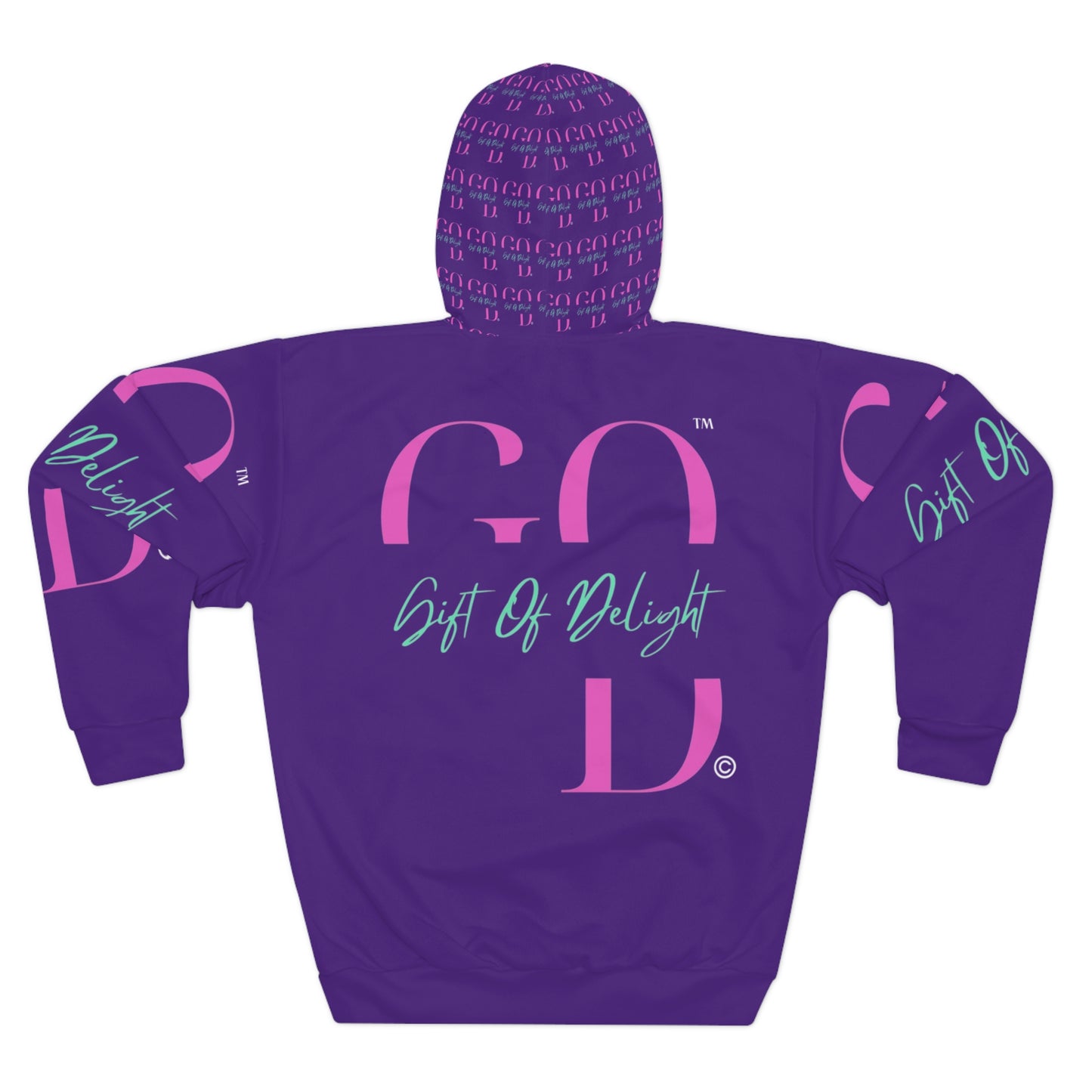 Gift Of Delight Dark Purple Vibrant Unisex Pullover Hoodie