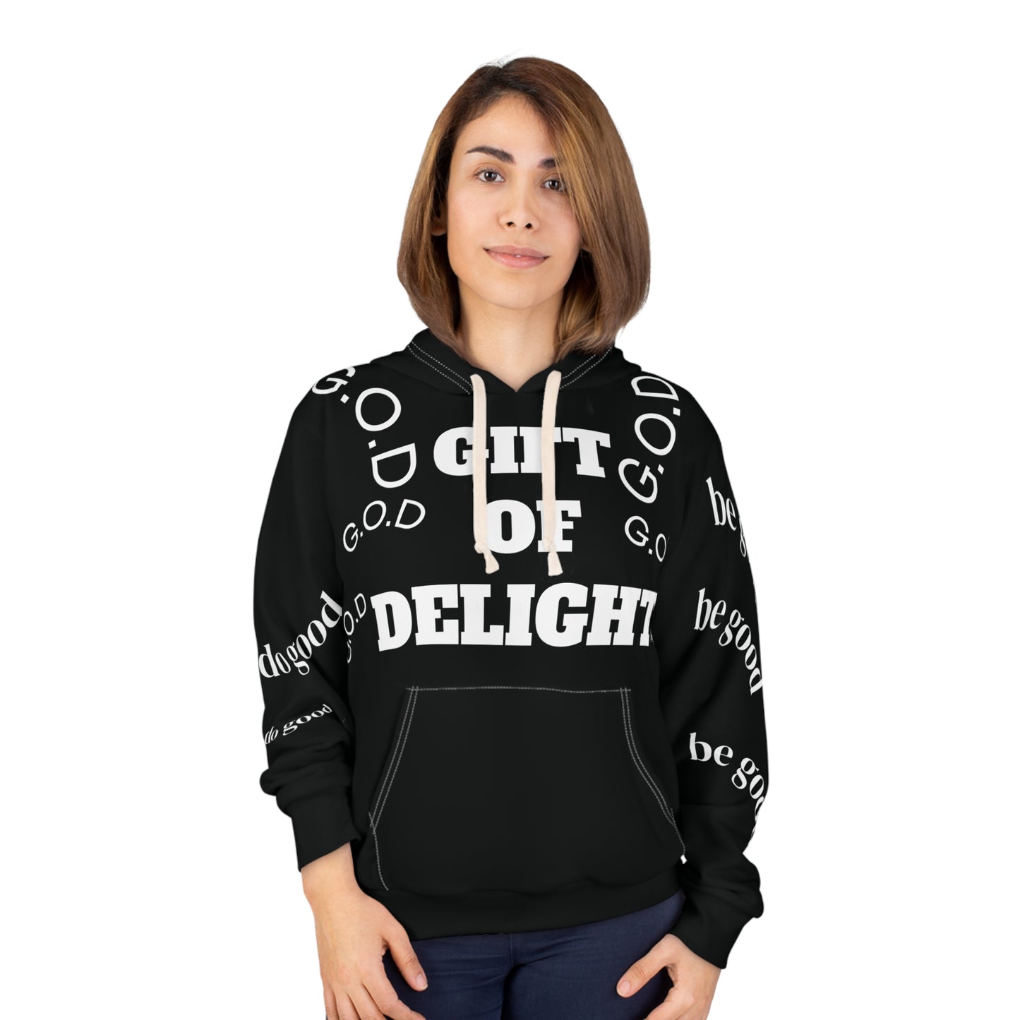 Gift of Delight BLACK G.O.D Unisex Pullover Hoodie