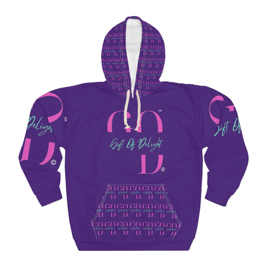 Gift Of Delight Dark Purple Vibrant Unisex Pullover Hoodie